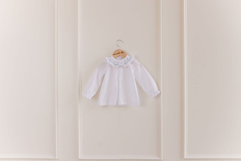 Colette Smocked Frill Collar Blouse