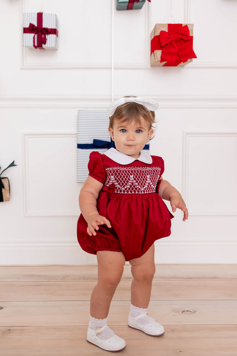 The Margaux Hand-Smocked Romper