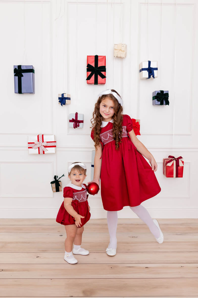 The Margaux Hand-Smocked Romper