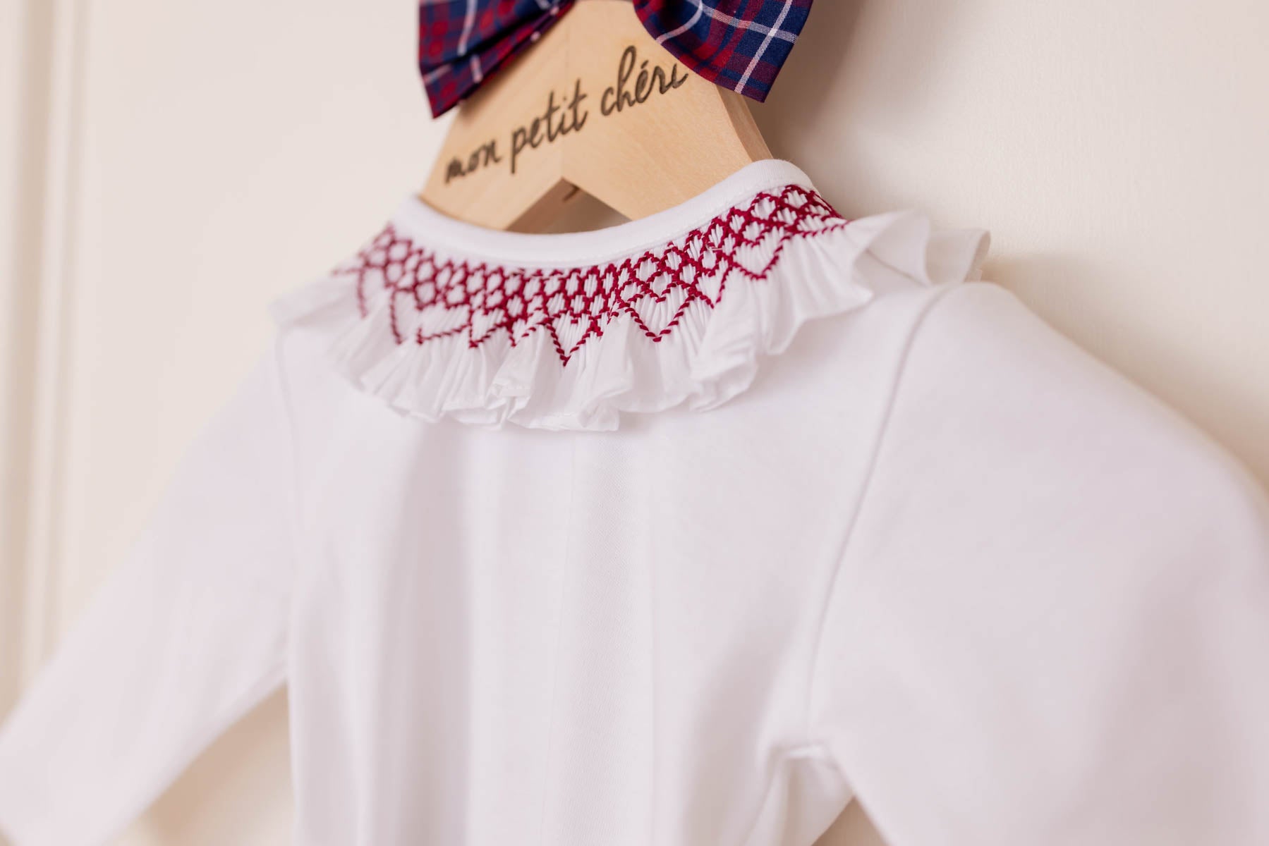 The Smocked Frill Collar Onesie