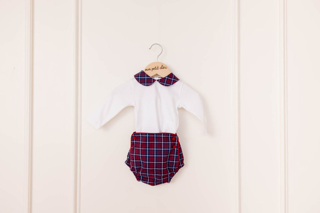 The Tartan Collar Onesie