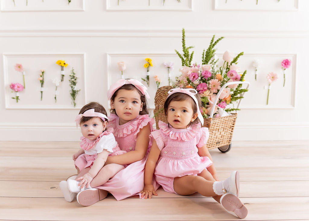 Juliette Hand-Smocked Romper