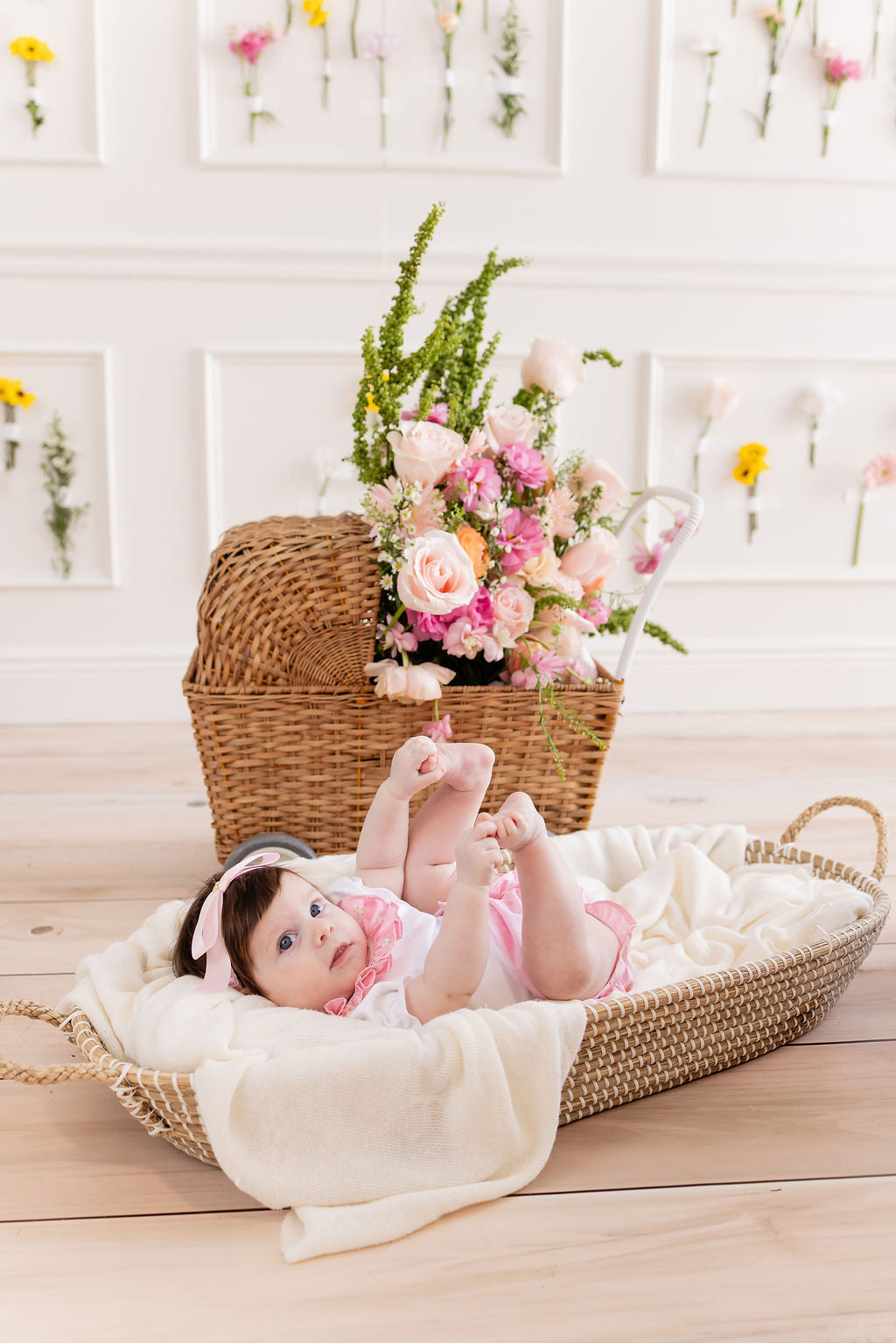 Juliette Hand-Smocked Bodysuit