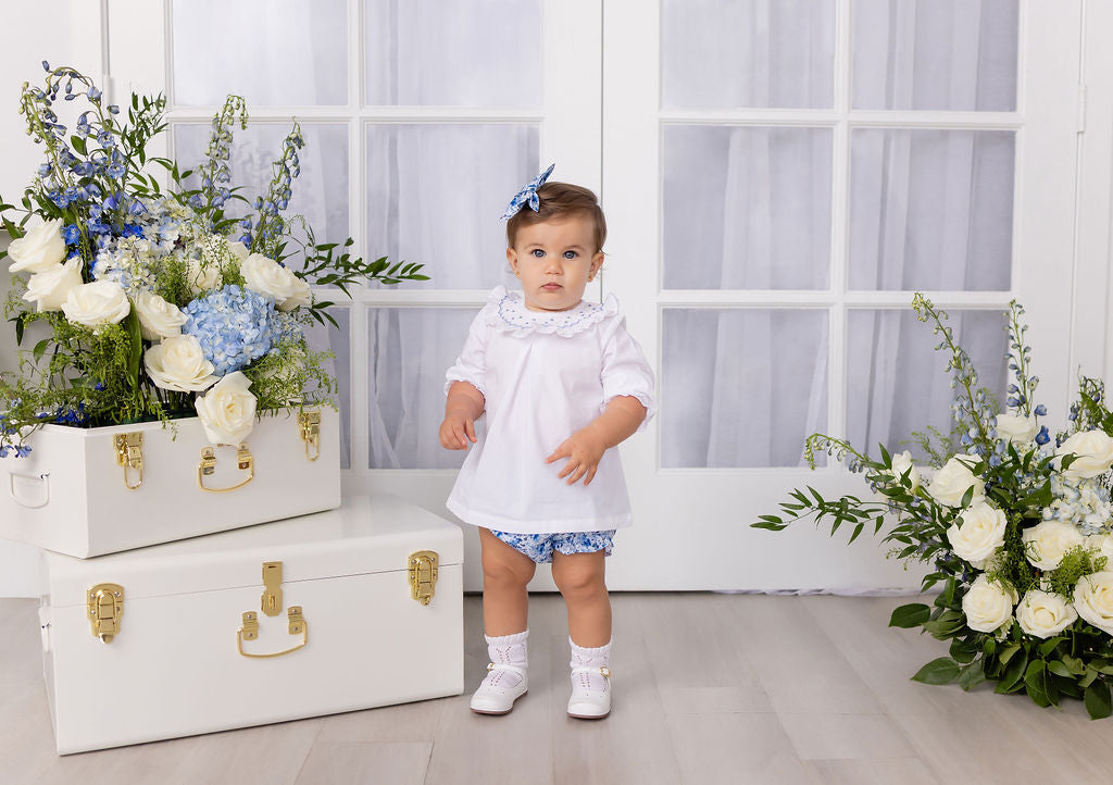 Colette Smocked Frill Collar Blouse