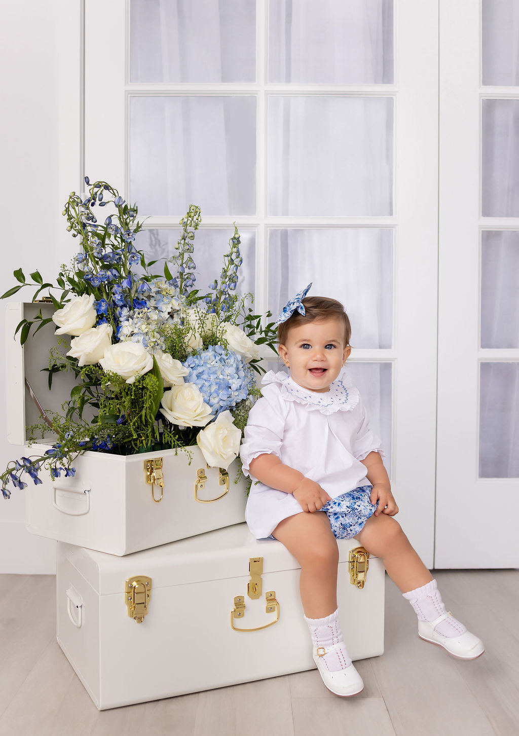 Colette Smocked Frill Collar Blouse