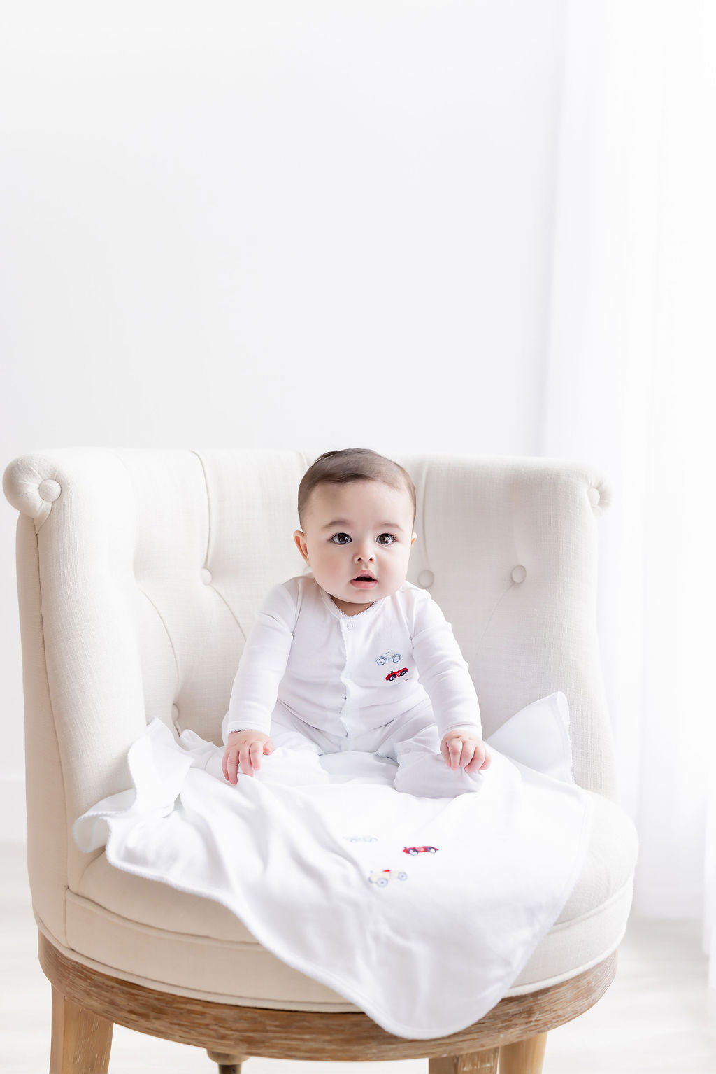 Louis Embroidered Footie