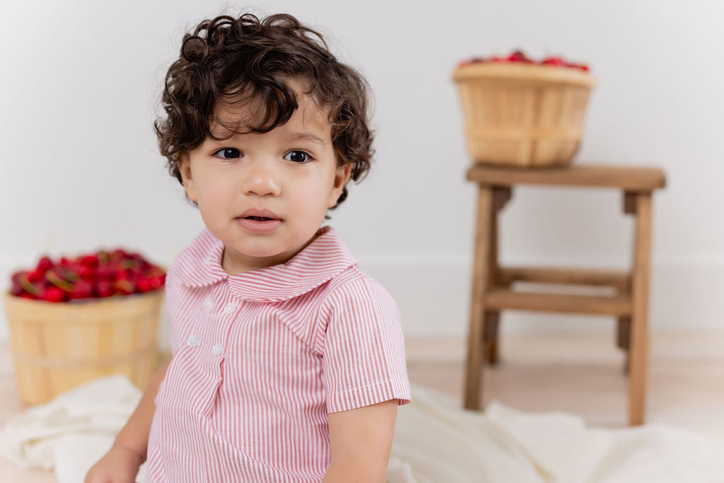 RISE STRIPE SHIRT & BLOOMER SET