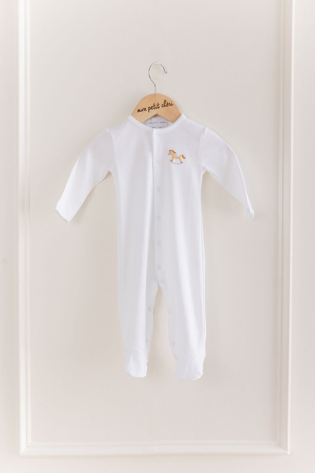 Olivier Embroidered Footie