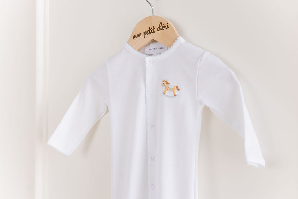 Olivier Embroidered Footie