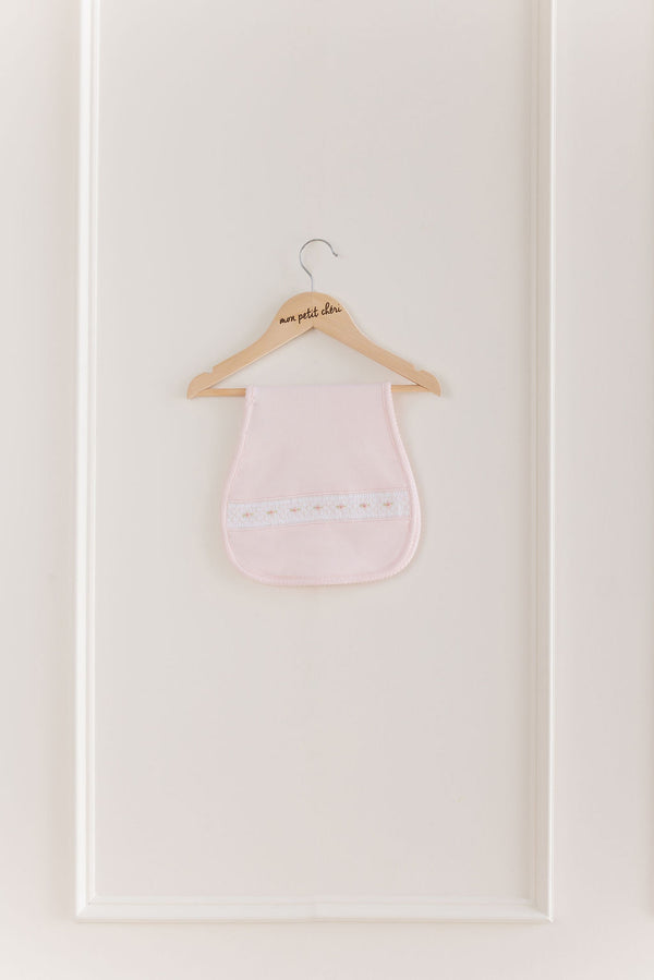 Gabrielle Smocked Burp Cloth